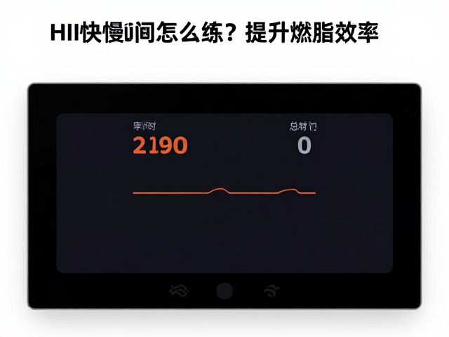 HII快慢跑间歇怎么练？实时心率监控提升燃脂效率