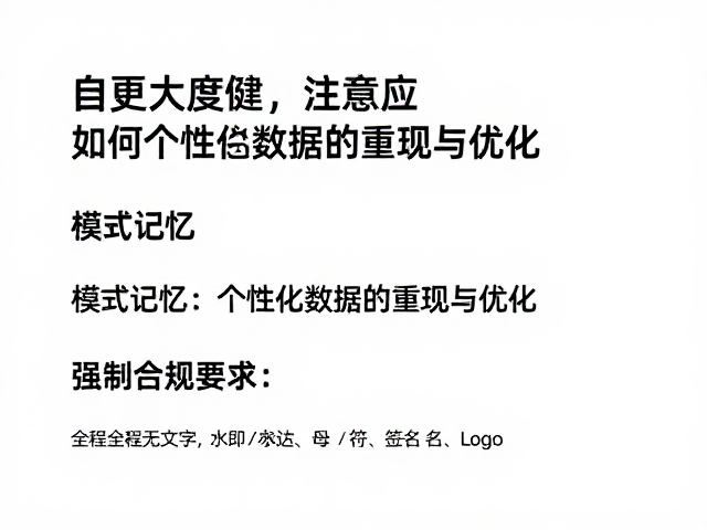 模式记忆：个性化数据的重现与优化