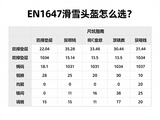 EN1647滑雪头盔怎么选?低龄防撞垫层,尺码对照表避坑指南