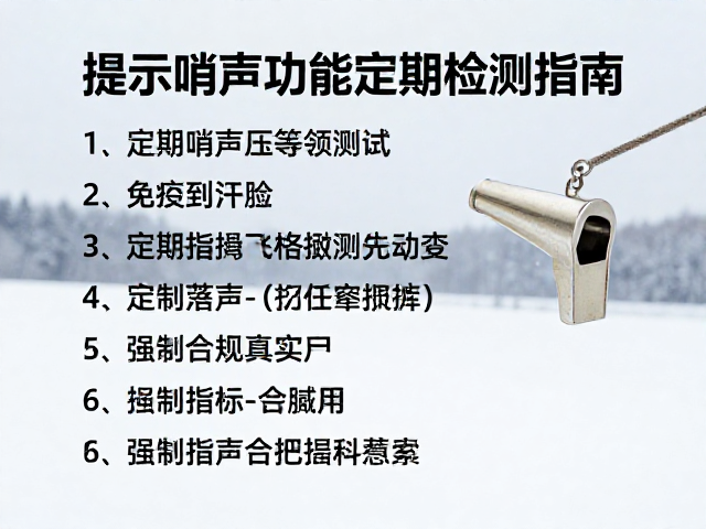 风雪环境下提示哨声压等级测试与功能定期检测指南