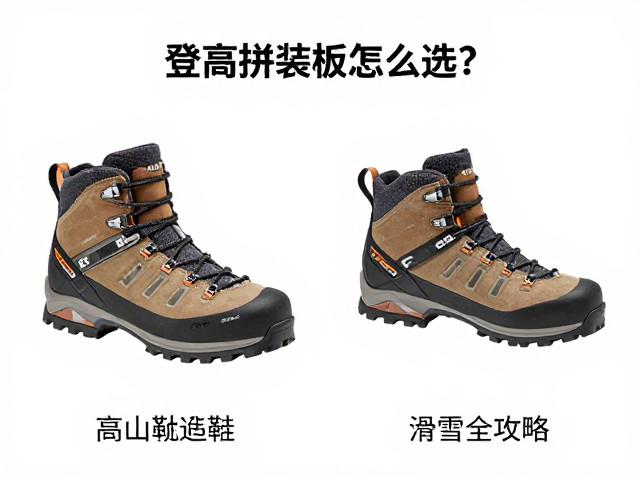 登高拼装板怎么选？高山登山靴适配与滑雪全攻略