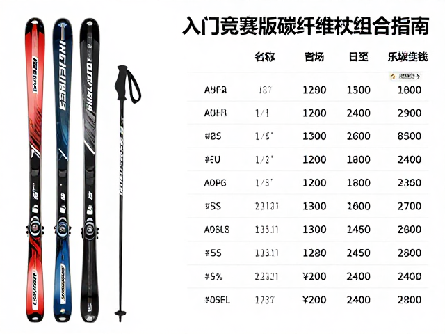 入门竞赛版碳纤维滑雪杖推荐，千元级高性能板杖组合指南