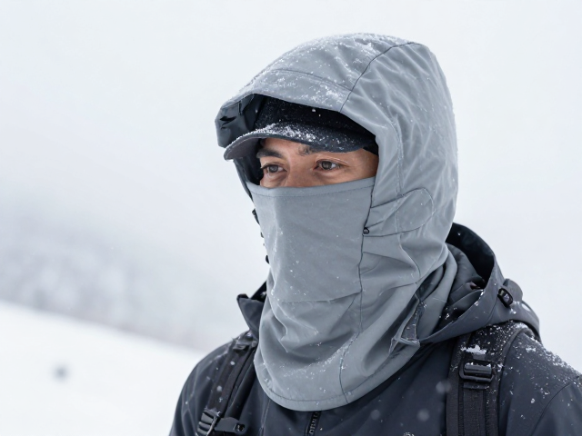 户外登山风雪防护面罩如何解决静电问题?