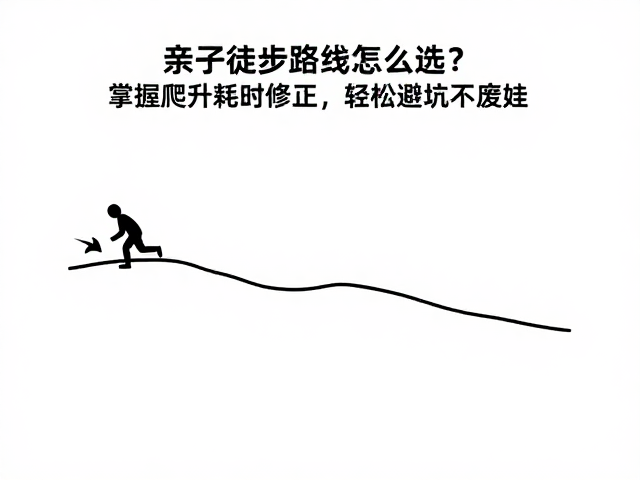 亲子徒步路线怎么选？掌握爬升耗时修正，轻松避坑不废娃