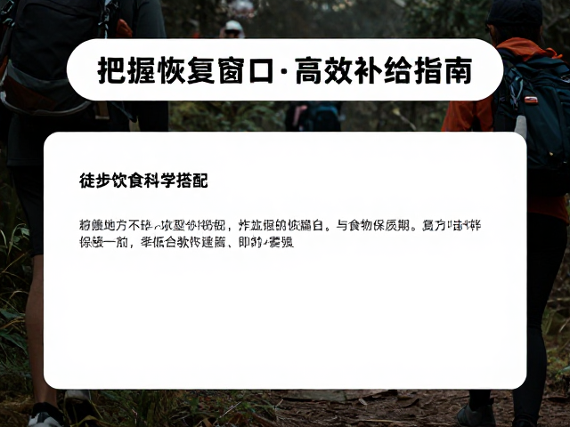 行进中的动态补给与恢复窗口期管理