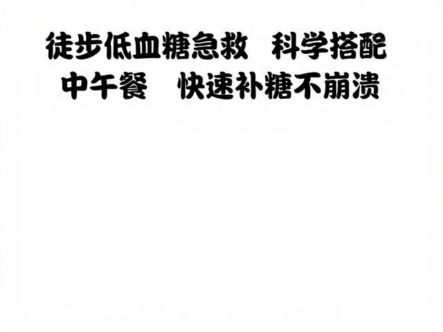 识别徒步低血糖的前置信号与紧急应对