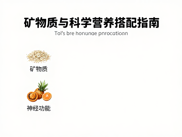 矿物质与微量营养素:平衡体液与神经功能