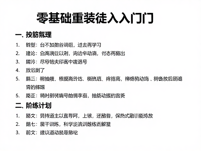科学训练计划的阶段性构建