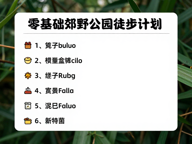 行前规划与节奏控制