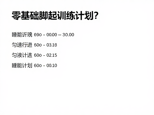 构建低强度的匀速行进基础训练体系