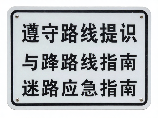 零基础户外入门，遵守路线标识与迷路应急指南