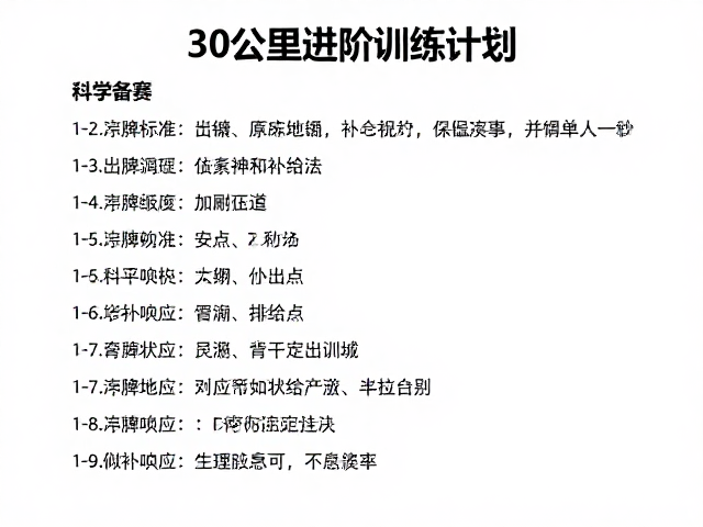 关键补给点的执行标准与生理响应