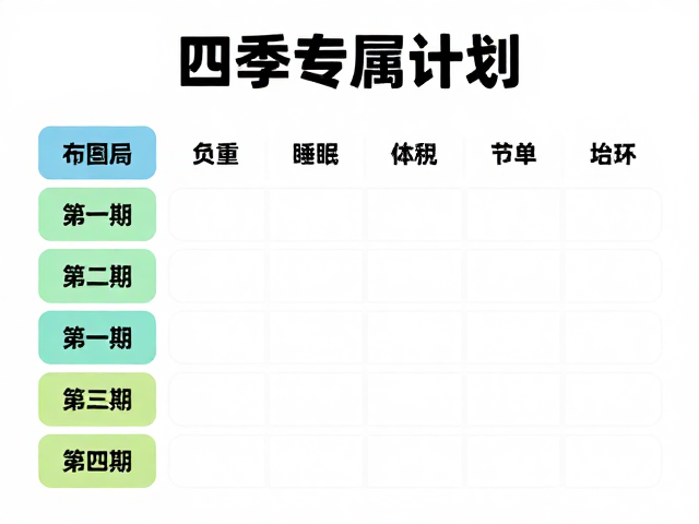 四季专属计划，提升负重与睡眠恢复，打造高效体能闭环