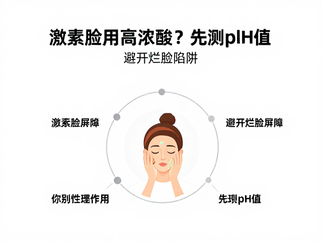 激素脸用高浓度酸?先测pH值!避开烂脸陷阱,科学护肤指南