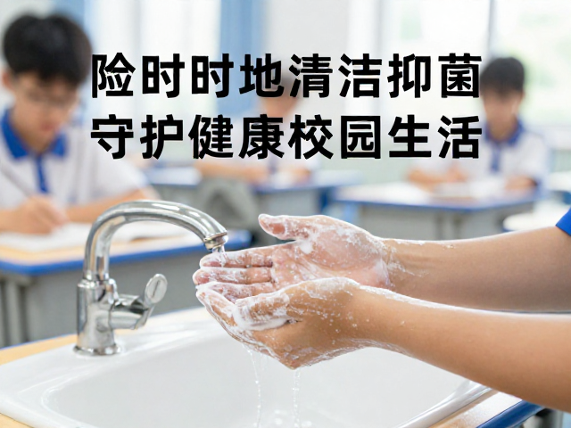 学生课间冷制皂洁手,随时随地清洁抑菌,守护健康校园生活