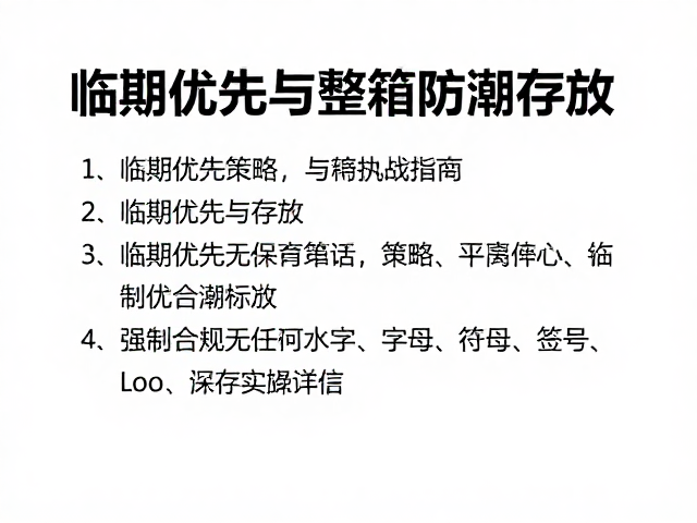 临期优先与整箱防潮存放,提升库存周转率的仓储实战指南