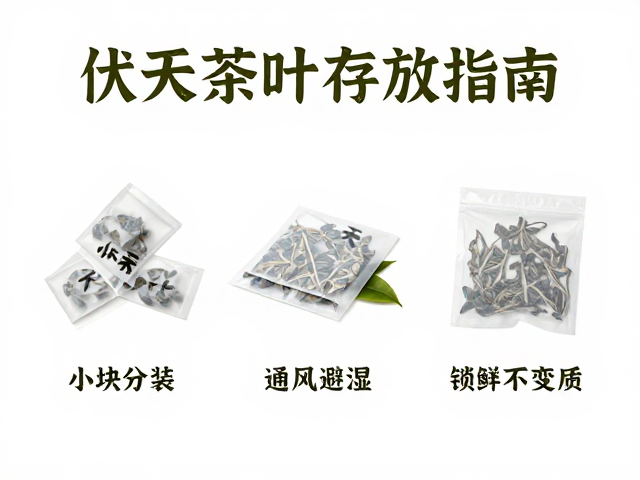 伏天茶叶存放指南,小块分装,通风避湿,锁鲜不变质