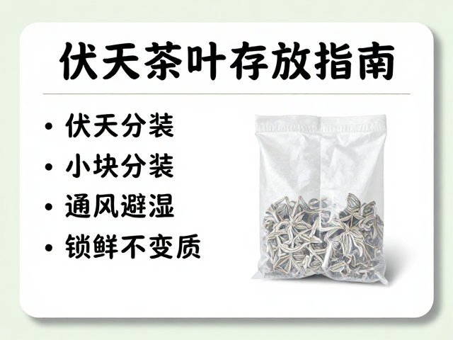 伏天茶叶存放指南,小块分装,通风避湿,锁鲜不变质