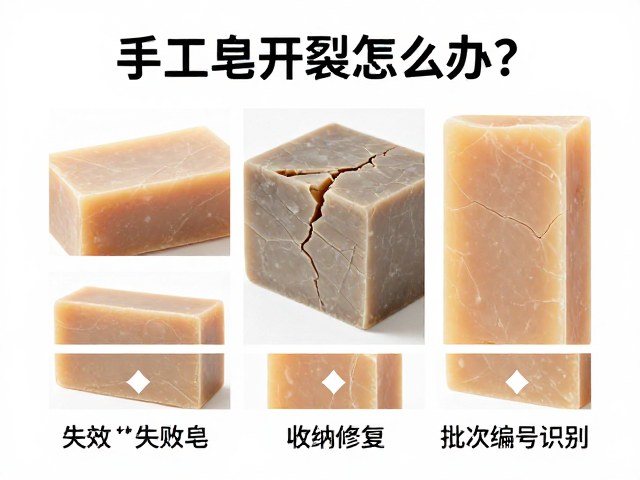 手工皂开裂怎么办?失效皂单独收纳技巧及批次编号识别指南