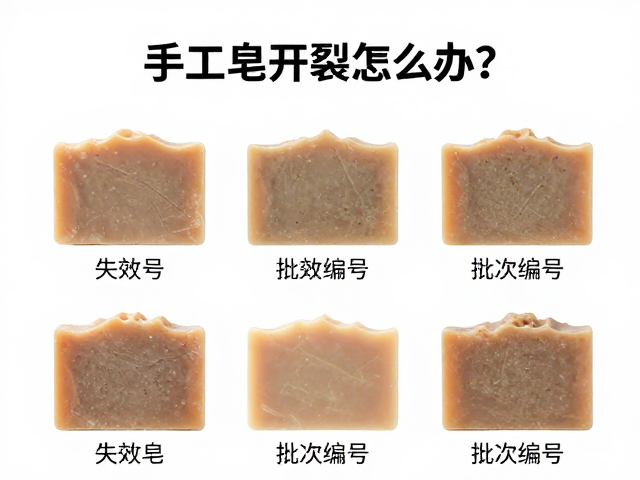手工皂开裂怎么办?失效皂单独收纳技巧及批次编号识别指南
