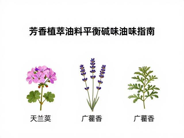 天竺葵,薰衣草,广藿香,芳香植萃油料平衡碱味油脂味指南