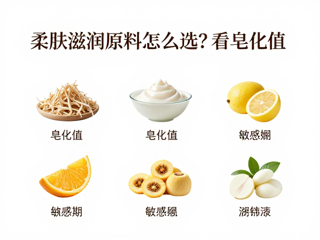 柔肤滋润原料怎么选?看皂化值,敏感期替代沐浴露指南