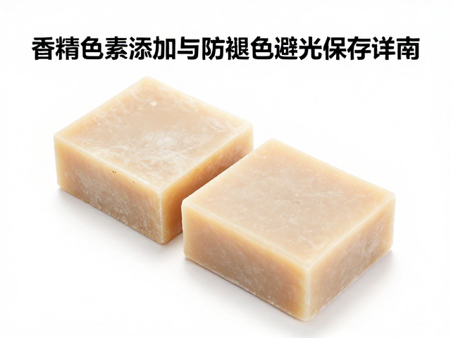 模铸皂体流程详解,香精色素添加与防褪色避光保存指南