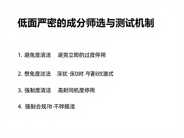 低耐受肌护肤指南,避免过度清洁,不适立即停用