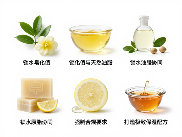 锁水原料配比揭秘,皂化值与天然油脂协同,打造极致保湿配方