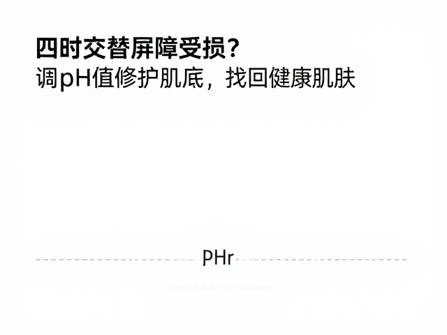 四时交替屏障受损?调pH值修护肌底,找回健康肌肤