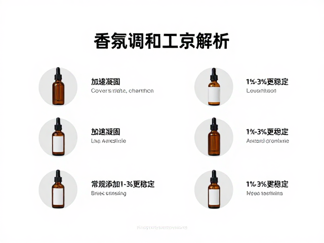 香氛调和工序解析，加速凝固技巧，常规添加1%-3%更稳定