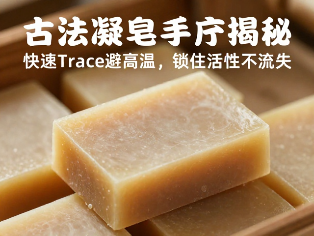 古法凝皂工序揭秘,快速Trace避高温,锁住活性不流失