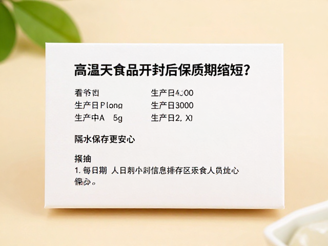 高温天食品开封后保质期缩短?查看生产日期,隔水保存更安心