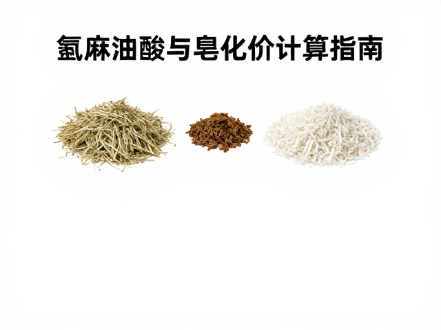 蓖麻油酸与植物油脂原料,氢氧化钠皂化价计算指南