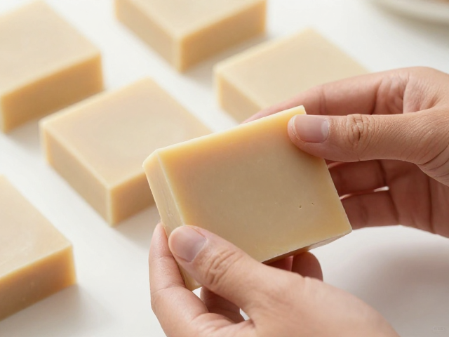 手工冷制香皂,把控适宜乳化温度,精准调和气息工序