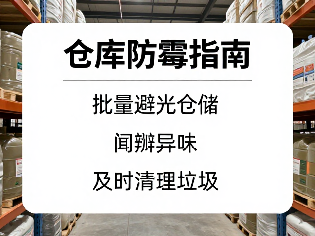 仓库防霉指南,批量避光仓储,闻辨异味,及时清理垃圾