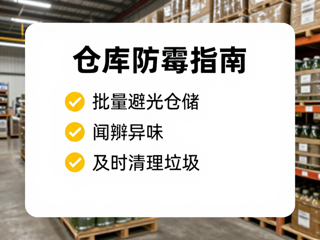 仓库防霉指南,批量避光仓储,闻辨异味,及时清理垃圾