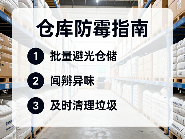 仓库防霉指南,批量避光仓储,闻辨异味,及时清理垃圾