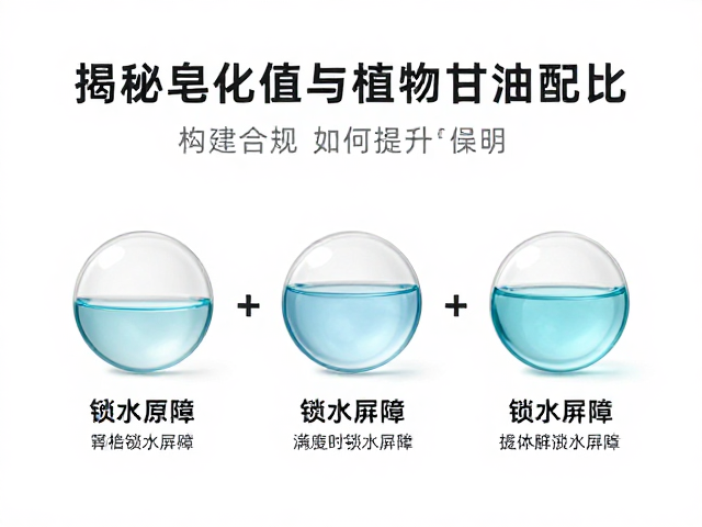 揭秘皂化值与植物甘油配比,锁水原料如何提升保湿力