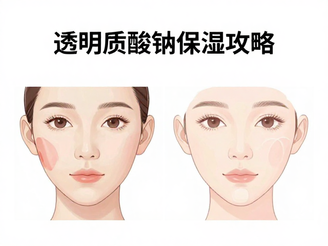 两颊干T区油?混合肌必看,透明质酸钠保湿攻略