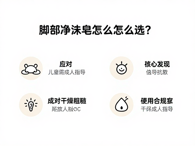 脚部净味皂怎么选?应对干燥粗糙,儿童需成人指导使用