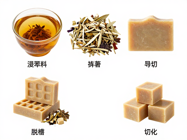 中草药手工皂制作,浸取料提取、浇模成型与切块全攻略