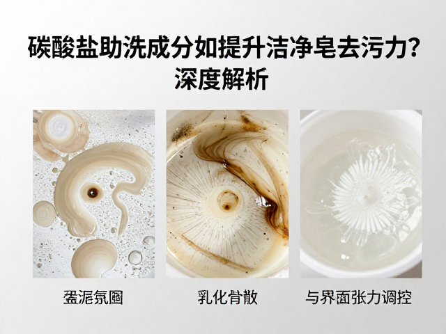 碳酸盐助洗成分如何提升器皿洁净皂去污力?深度解析