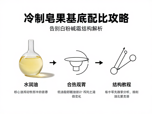 冷制皂果油基底配比攻略,告别白粉碱霜,新手零失败教程