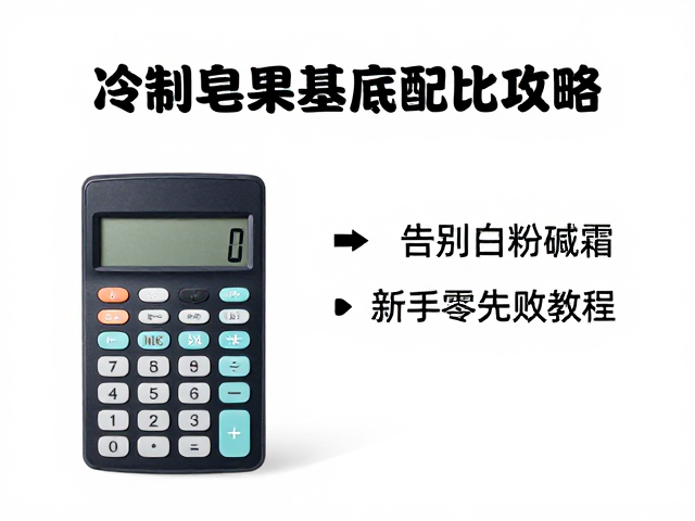 冷制皂果油基底配比攻略,告别白粉碱霜,新手零失败教程
