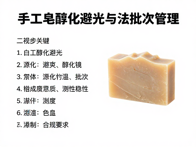 手工皂醇化避光与配方批次管理,添加物如何影响皂体稳定
