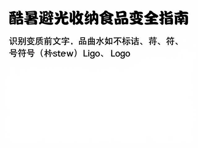 酷暑避光收纳,奶油制品远离食品药品防变质指南