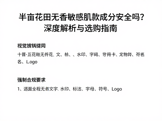 半亩花田无香敏感肌款成分安全吗?深度解析与选购指南