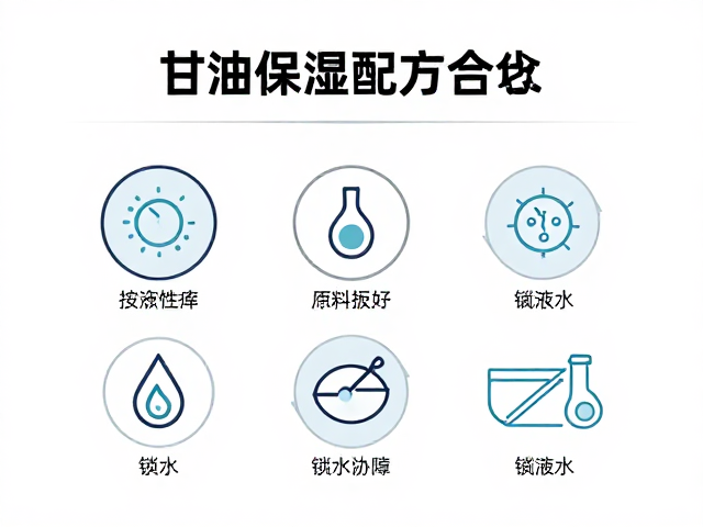 甘油保湿配方核心，锁水原料配比与碱液浓度控制技巧