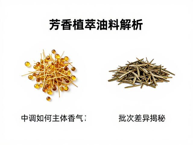 芳香植萃油料解析,中调如何承接主体香气?批次差异揭秘